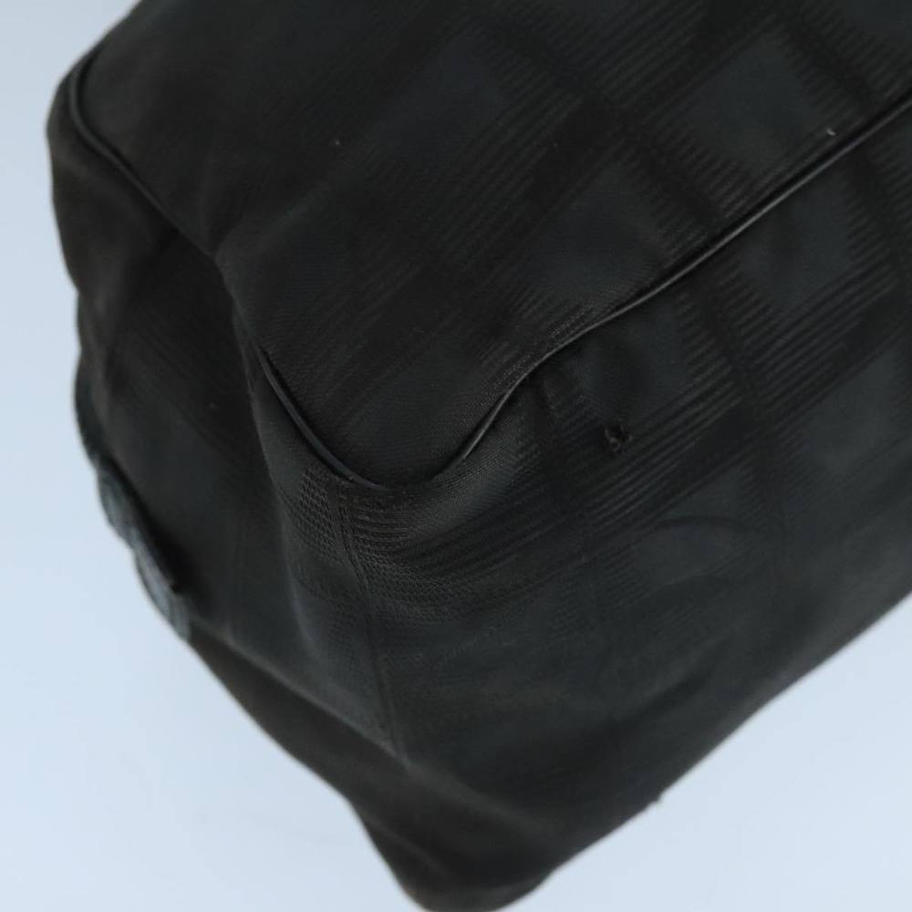 CHANEL New travel line Hand Bag Nylon Black Silver CC Auth 104726 - Picture 12 of 16